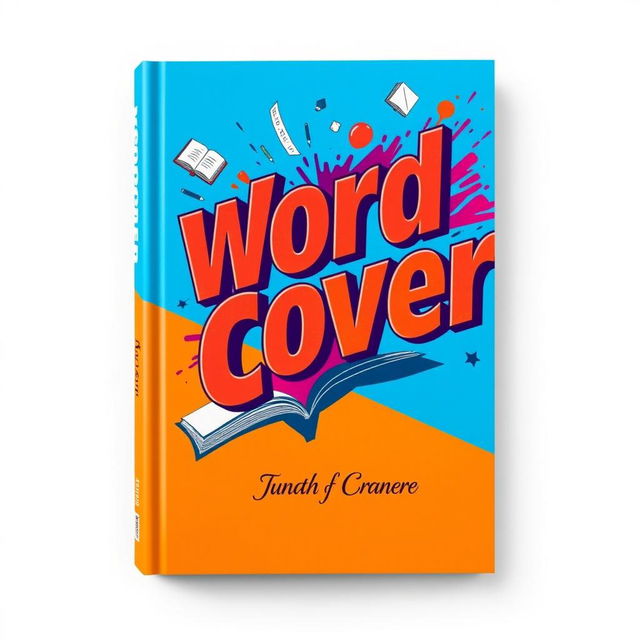 A visually striking book cover design for the title 'Word Cover'