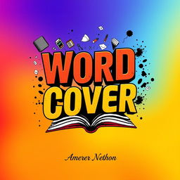A visually striking book cover design for the title 'Word Cover'