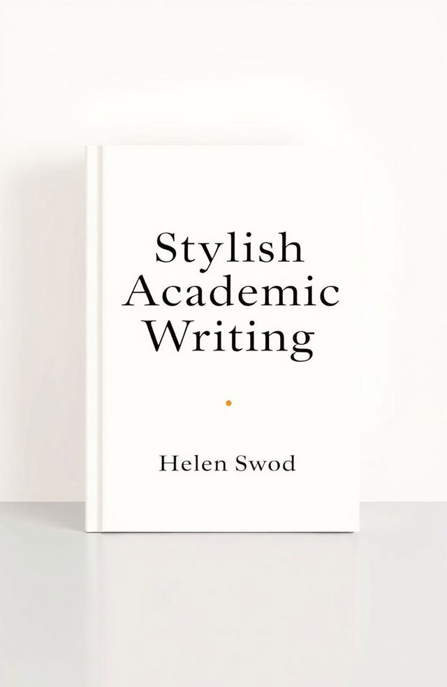 A simple and minimalist book cover design featuring the title "Stylish Academic Writing" prominently displayed