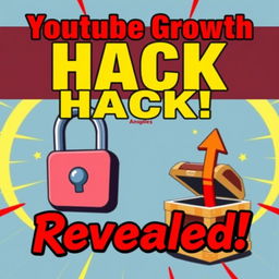 A bold and eye-catching thumbnail featuring the text "YouTube Growth HACK Revealed!" in large, contrasting font