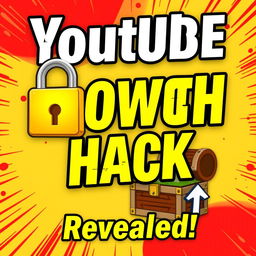 A bold and eye-catching thumbnail featuring the text "YouTube Growth HACK Revealed!" in large, contrasting font