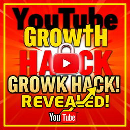 A bold and eye-catching thumbnail featuring the text "YouTube Growth HACK Revealed!" in large, contrasting font