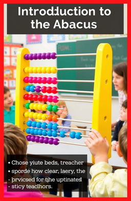 An engaging and colorful visual introduction to the abacus, featuring a bright and cheerful abacus with vibrant beads in various colors