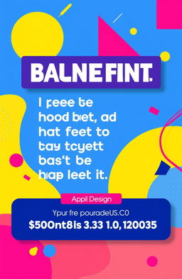 A vibrant and eye-catching banner design featuring a modern layout with colorful geometrical shapes and abstract patterns