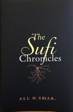 A striking black book cover featuring the title 'The Sufi Chronicles' in elegant white or gold calligraphy