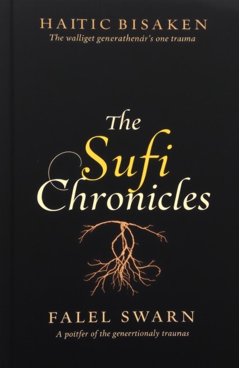 A striking black book cover featuring the title 'The Sufi Chronicles' in elegant white or gold calligraphy