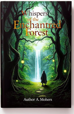 A captivating book cover featuring a mystical forest scene