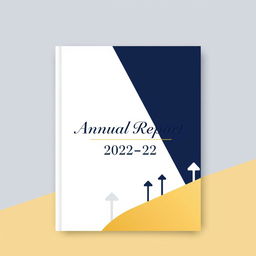 A beautifully designed cover page for an Annual Report 2022-23