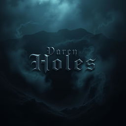 A captivating book cover design that exudes dark vibes, focused on the theme of mysterious holes