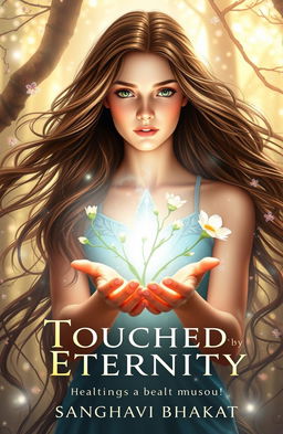 Create a beautiful fantasy book cover for 'Touched By Eternity', by Sanghavi Bhakat