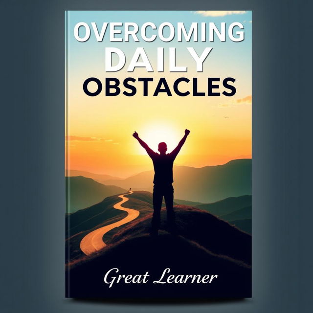 A book cover design for 'Overcoming Daily Obstacles by Great Learner'