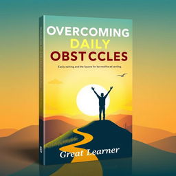 A book cover design for 'Overcoming Daily Obstacles by Great Learner'