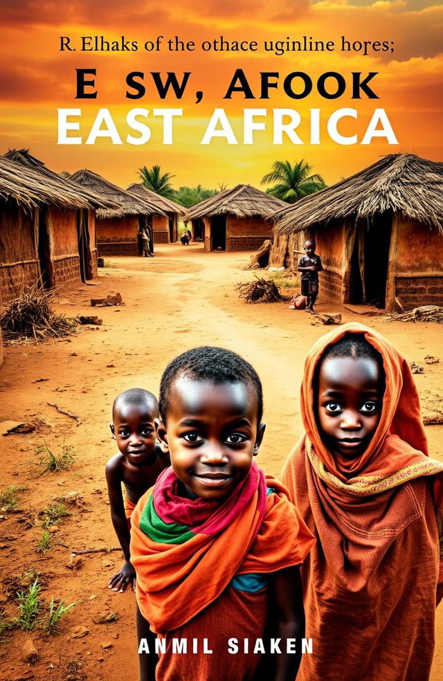 A poignant and thought-provoking book cover depicting children from East Africa in a challenging, impoverished environment