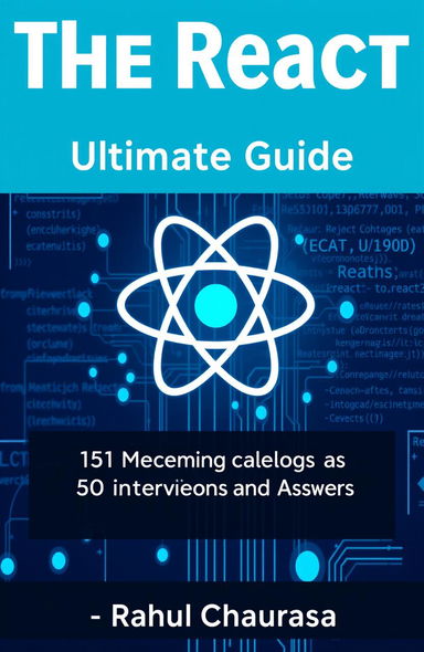 A book cover design for 'The React Ultimate Guide' featuring a bold title that reads 'The React Ultimate Guide' prominently at the top
