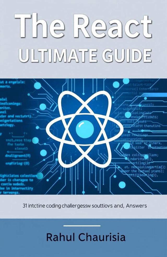 A book cover design for 'The React Ultimate Guide' featuring a bold title that reads 'The React Ultimate Guide' prominently at the top