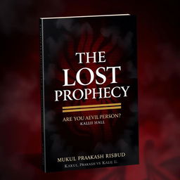 A book cover design featuring a dark, reddish-black background, creating a moody and atmospheric setting