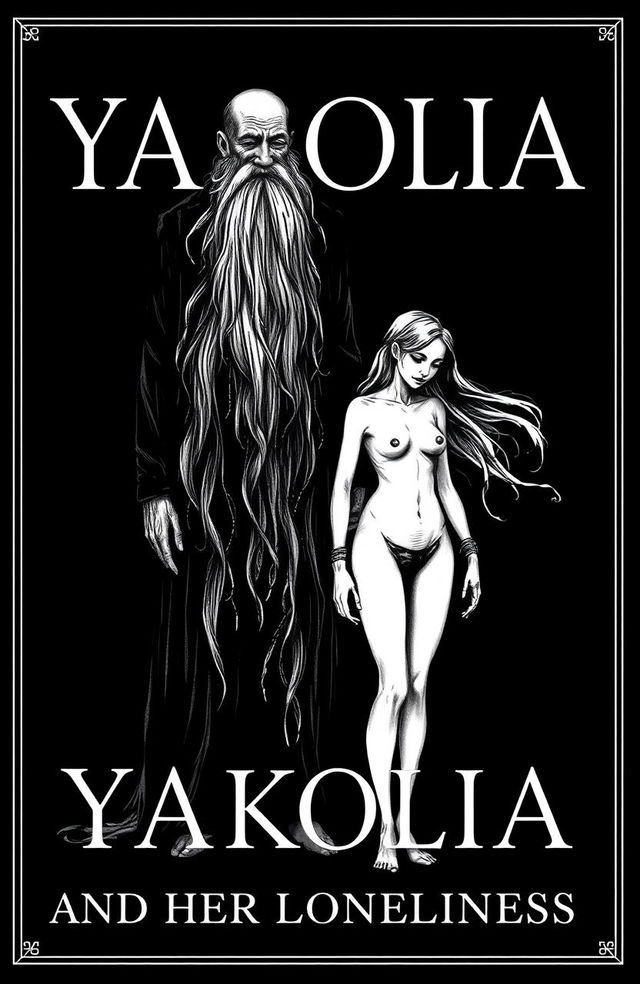 A striking book cover design for the title 'Yakolia and her Loneliness'