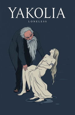 A book cover design for 'Yakolia and Her Loneliness', featuring dark themes
