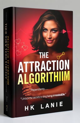 The book cover for 'The Attraction Algorithm' featuring a seductive image of a confident figure, partially obscured in shadows, exuding mystery and allure