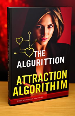 The book cover for 'The Attraction Algorithm' featuring a seductive image of a confident figure, partially obscured in shadows, exuding mystery and allure