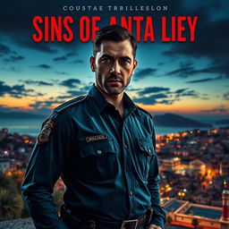 A captivating cover for a thriller titled 'Sins of Antalya'