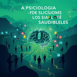 Um design de capa atraente para o livro 'A Psicologia dos Limites Saudáveis em um Mundo Hiperconectado'