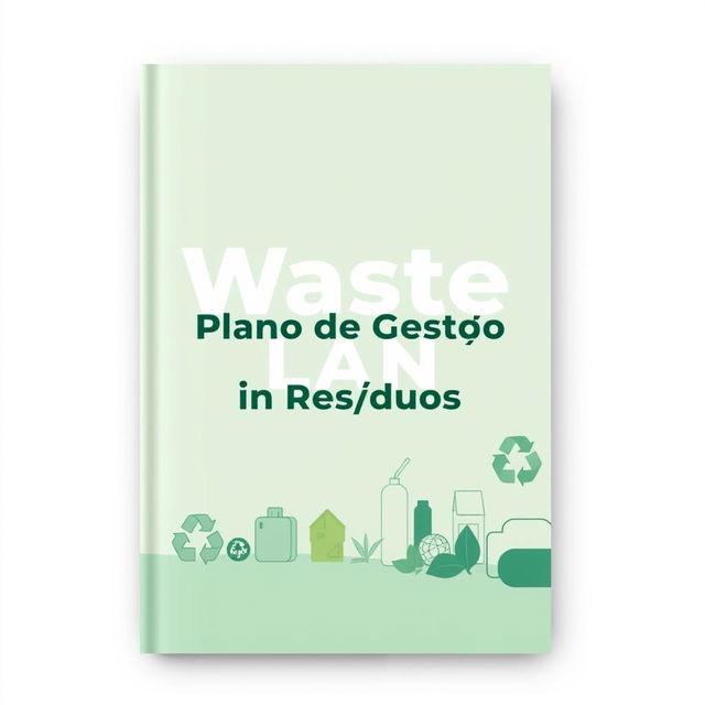 Design a cover for a Waste Management Plan that captures the essence of environmental sustainability