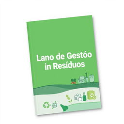 Design a cover for a Waste Management Plan that captures the essence of environmental sustainability