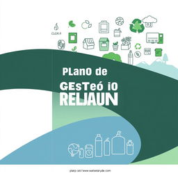 Design a cover for a Waste Management Plan that captures the essence of environmental sustainability