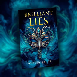 A captivating book cover design for 'Brilliant Lies'