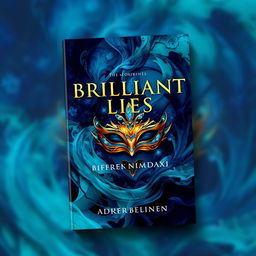 A captivating book cover design for 'Brilliant Lies'