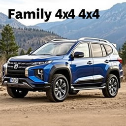 A modern family-oriented 4x4 vehicle that combines sporty aesthetics with practical utility