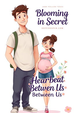 A tall, handsome young college boy standing next to a young college girl who is visibly pregnant
