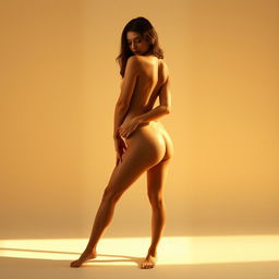 A serene and artistic representation of the human form, emphasizing elegance and beauty