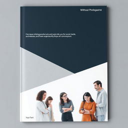 A serious and professional magazine cover aimed at youth, designed without any text