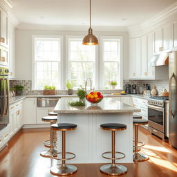 A beautifully styled kitchen filled with modern appliances