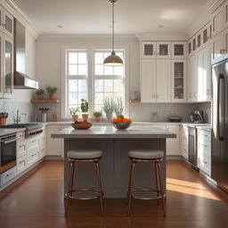 A beautifully styled kitchen filled with modern appliances