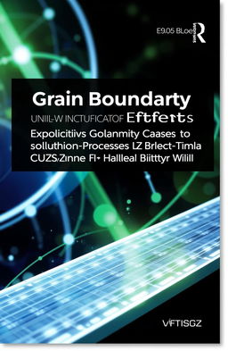 An eye-catching e-book cover design featuring the title "Exploring Grain Boundary Effects in Solution-Processed Cu2ZnSnS4 (CZTS) Thin Film for Solar Cells Application" prominently displayed