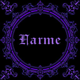 A gothic-style frame designed to encircle a name for coloring