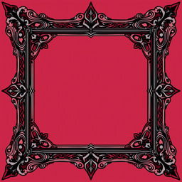A square gothic-style frame designed specifically to hold a name
