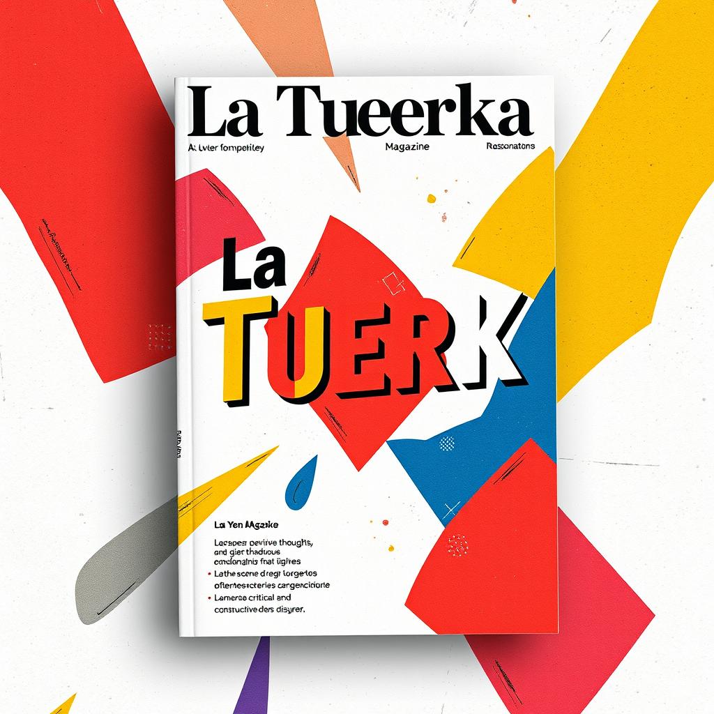 Cover of a magazine titled 'La Tuerka', evoking movement and dynamism with an unconventional design