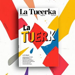 Cover of a magazine titled 'La Tuerka', evoking movement and dynamism with an unconventional design