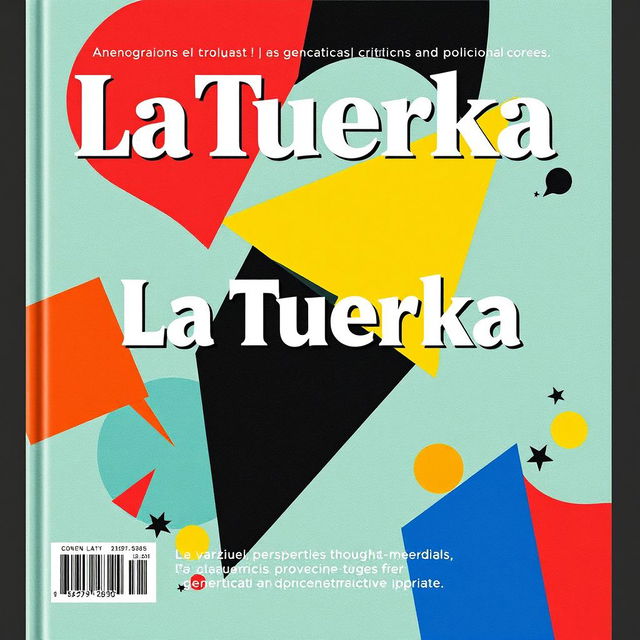 Cover of a magazine titled 'La Tuerka', evoking movement and dynamism with an unconventional design