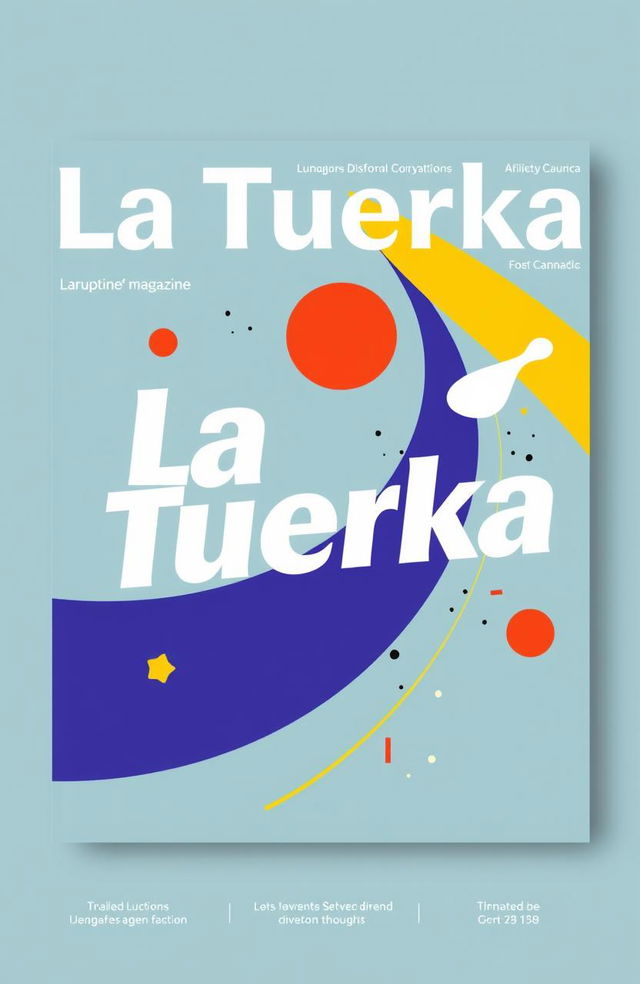 Cover of the magazine 'La Tuerka' depicting a vibrant and dynamic design that embodies the spirit of disruption and challenge