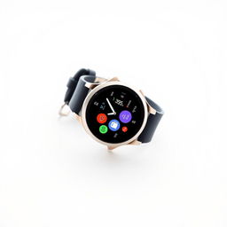 A sleek and modern smart watch displayed on a clean white background