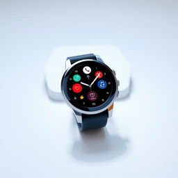 A sleek and modern smart watch displayed on a clean white background
