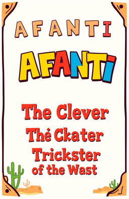 A whimsical design featuring the title 'AFANTI' boldly placed at the top in a playful, cartoonish font