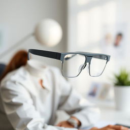 A minimalist design of smart glasses featuring cutting-edge artificial intelligence