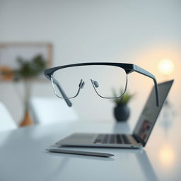 A minimalist design of smart glasses featuring cutting-edge artificial intelligence