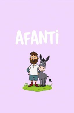 A cartoon-style illustration featuring the title "AFANTI" prominently displayed at the top
